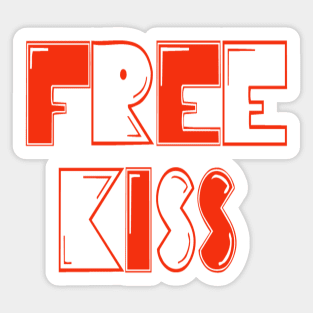 Free kiss valentines Special Sticker